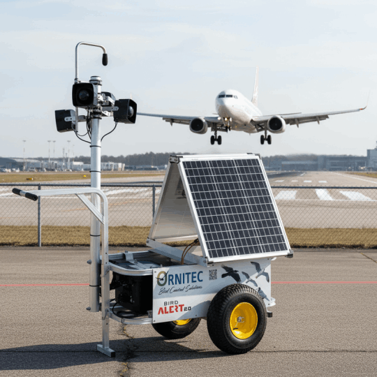 Flughafen Birdstrike Vogelabwehr BirdAlert